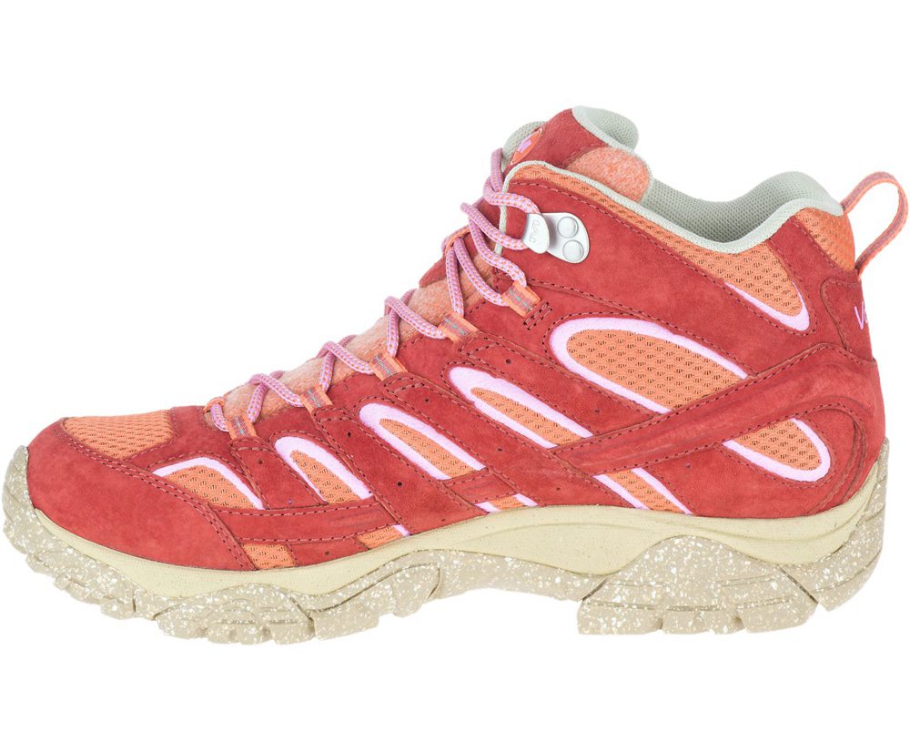 Merrell Boots Orange - Moab 2 Mid Eco Waterproof X Outdoor Voices - Mens 75FQEDSHO